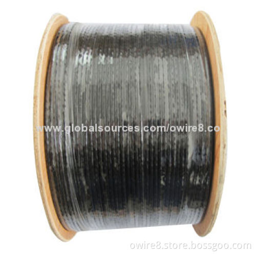 Outdoor Cat5e Cable with PE Waterproof Jacket, 60/75°C Rated Temperature